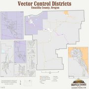 Map of Vector Control Districts in Umatilla County